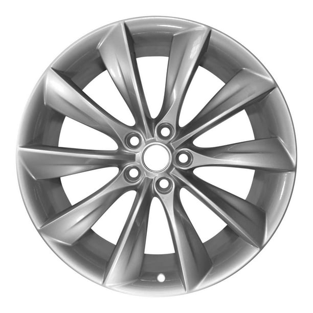 New 21" x 9" REAR Wheel for Tesla Model S 2012-2017 Silver Rim 97095